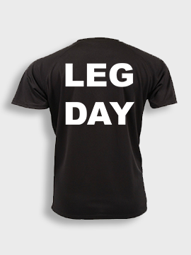 Short sleeve t-shit polyester- Leg day