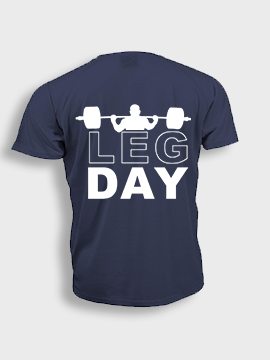 Short sleeve t-shit polyester- Leg day (Bar)