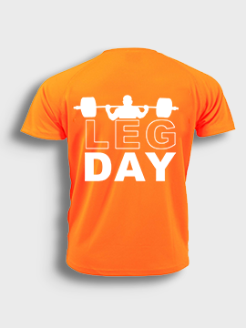 Short sleeve t-shit polyester- Leg day (Bar)