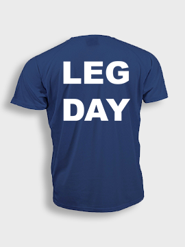 Short sleeve t-shit polyester- Leg day