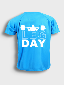 Short sleeve t-shit polyester- Leg day (Bar)