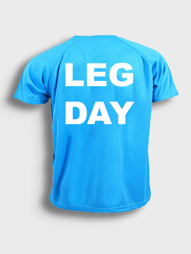 Short sleeve t-shit polyester- Leg day