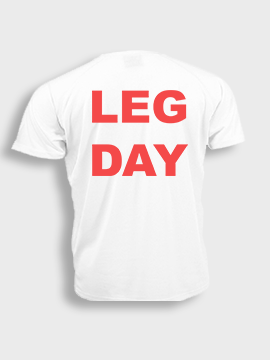 Short sleeve t-shit polyester- Leg day
