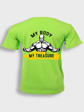 Short sleeve  t-shirt cotton - My body my treasure