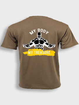 Short sleeve  t-shirt cotton - My body my treasure