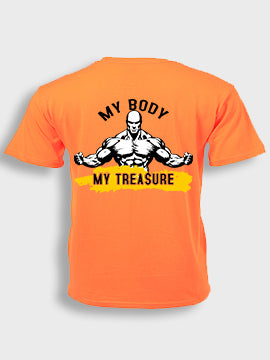 Short sleeve  t-shirt cotton - My body my treasure