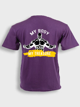 Short sleeve  t-shirt cotton - My body my treasure
