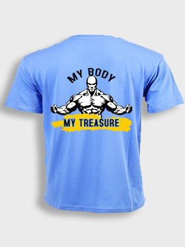 Short sleeve  t-shirt cotton - My body my treasure