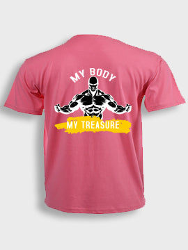 Short sleeve  t-shirt cotton - My body my treasure