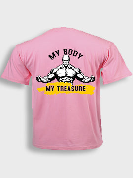 Short sleeve  t-shirt cotton - My body my treasure