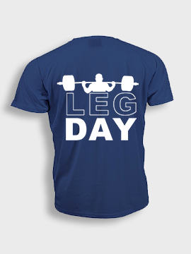 Short sleeve t-shit polyester- Leg day (Bar)