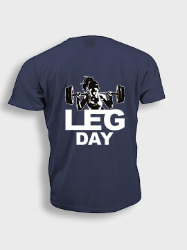 Short sleeve t-shit polyester- Leg day (Female Bar)
