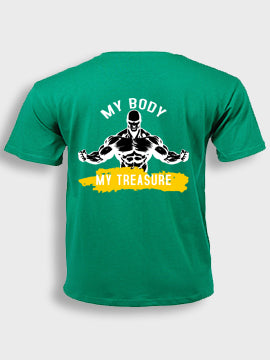 Short sleeve  t-shirt cotton - My body my treasure