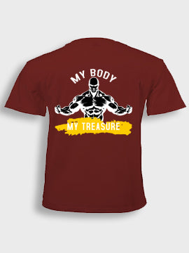 Short sleeve  t-shirt cotton - My body my treasure