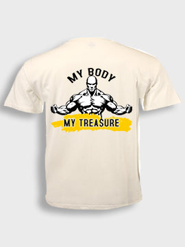 Short sleeve  t-shirt cotton - My body my treasure