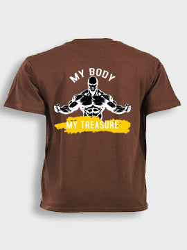 Short sleeve  t-shirt cotton - My body my treasure