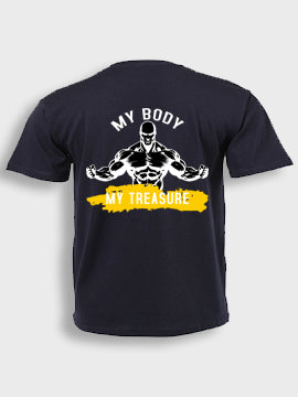 Short sleeve  t-shirt cotton - My body my treasure