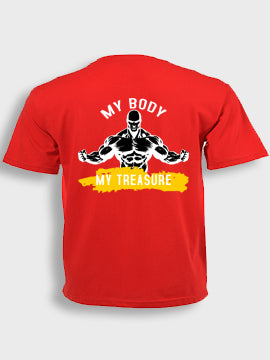 Short sleeve  t-shirt cotton - My body my treasure