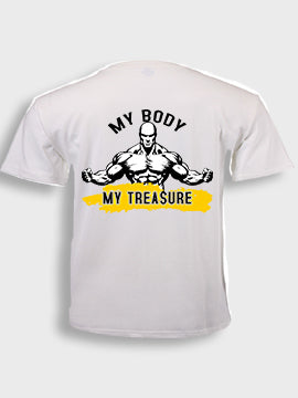 Short sleeve  t-shirt cotton - My body my treasure