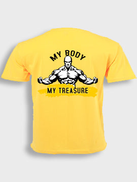 Short sleeve  t-shirt cotton - My body my treasure